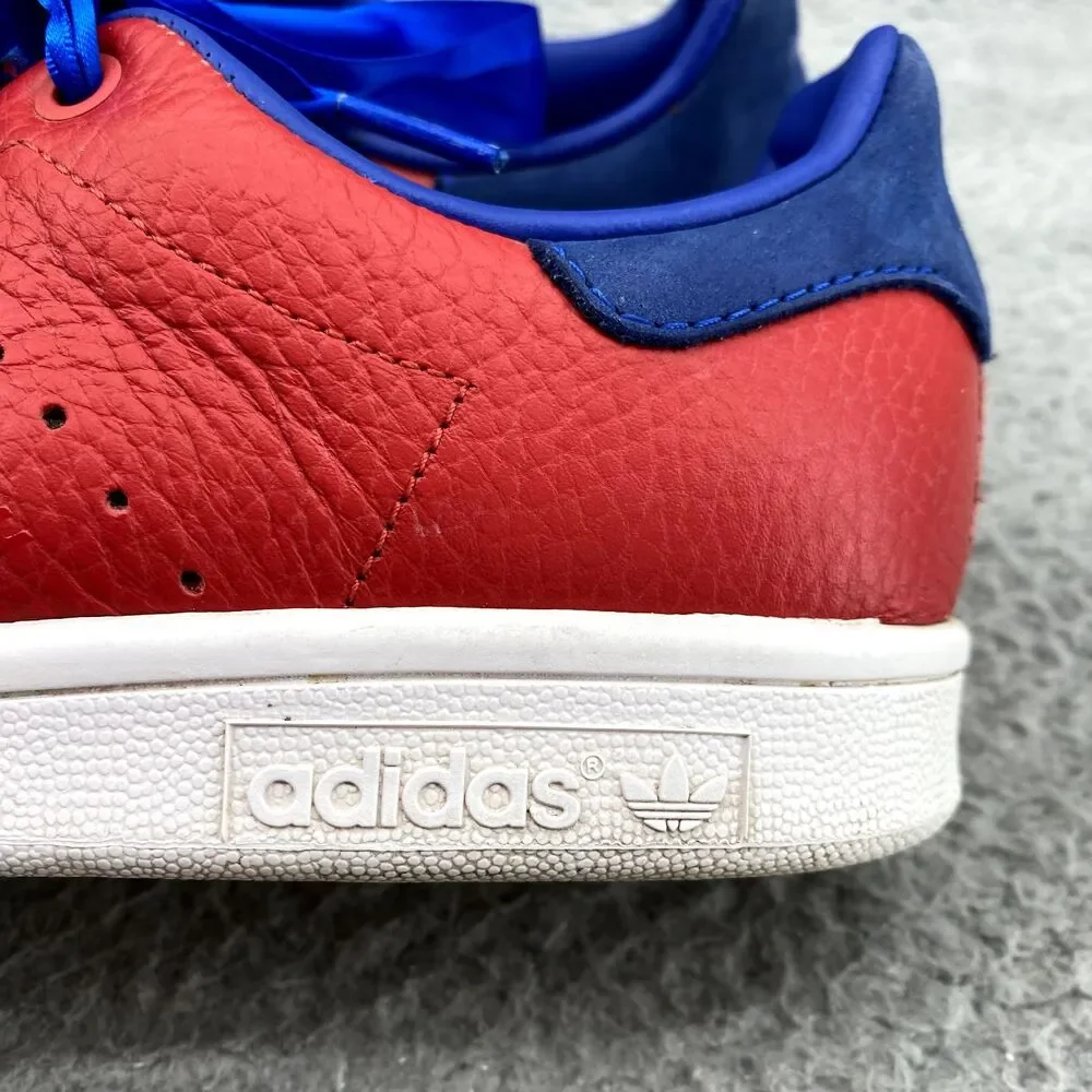 Adidas  Stan Smith Sneakers Mens 7 Scarlet Collegiate Royal Leather Casual Shoes